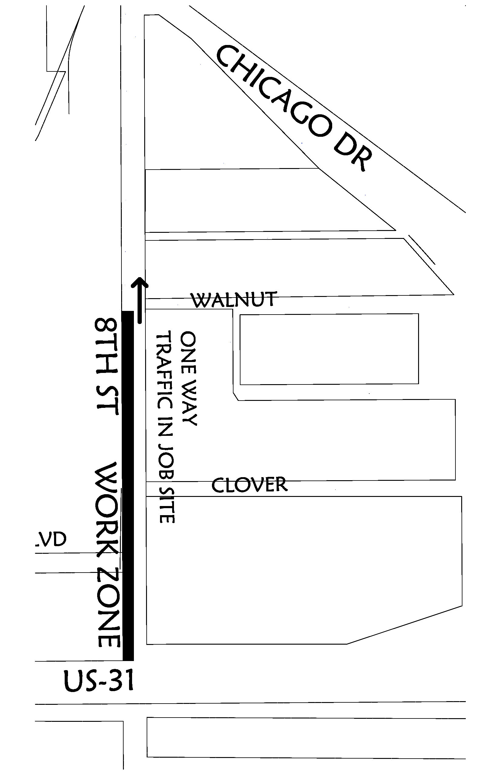 8th ST WORK ZONE