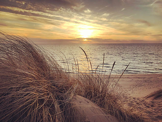 image of Lake MI beach