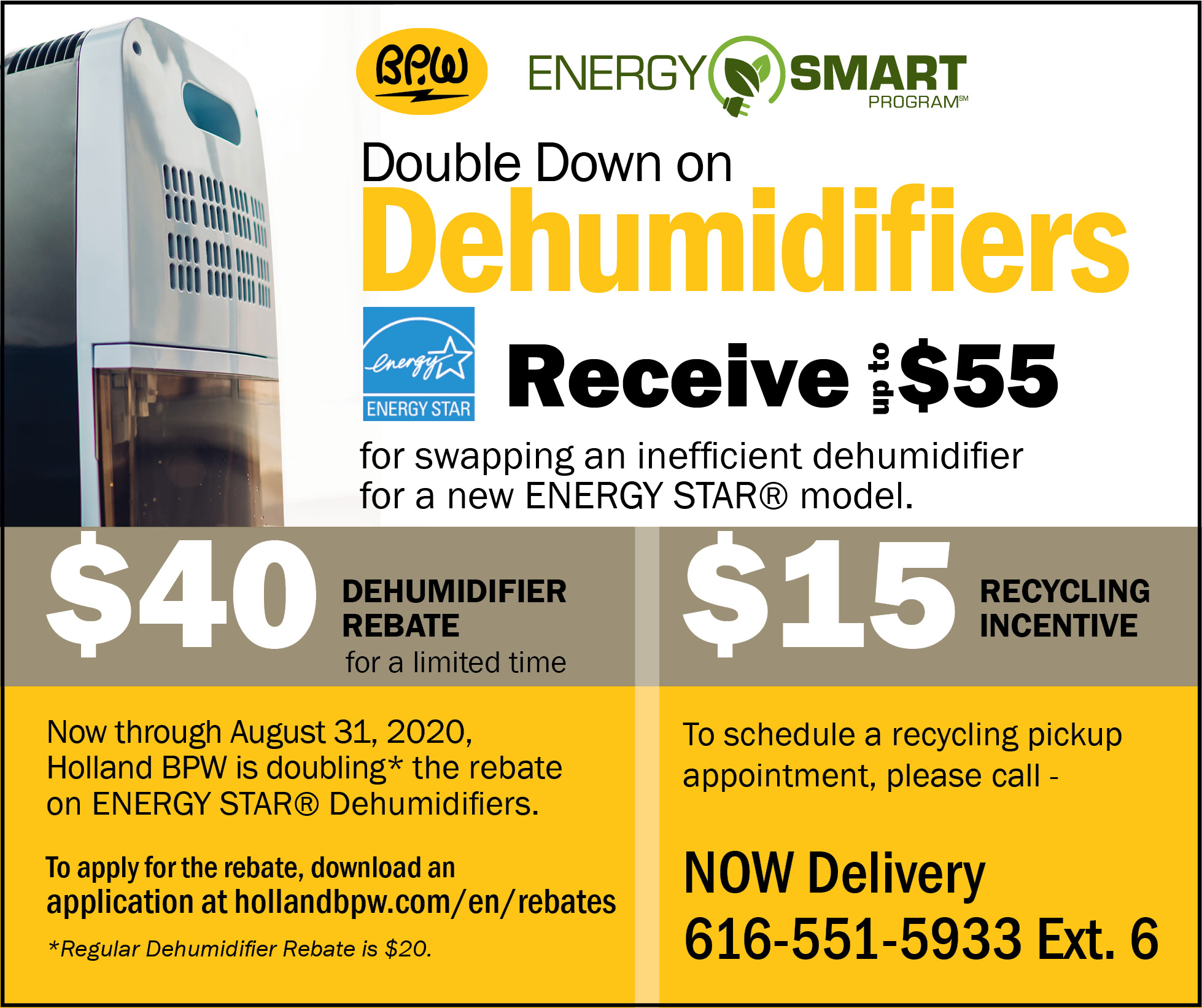 Consumers Energy Dehumidifier Rebate