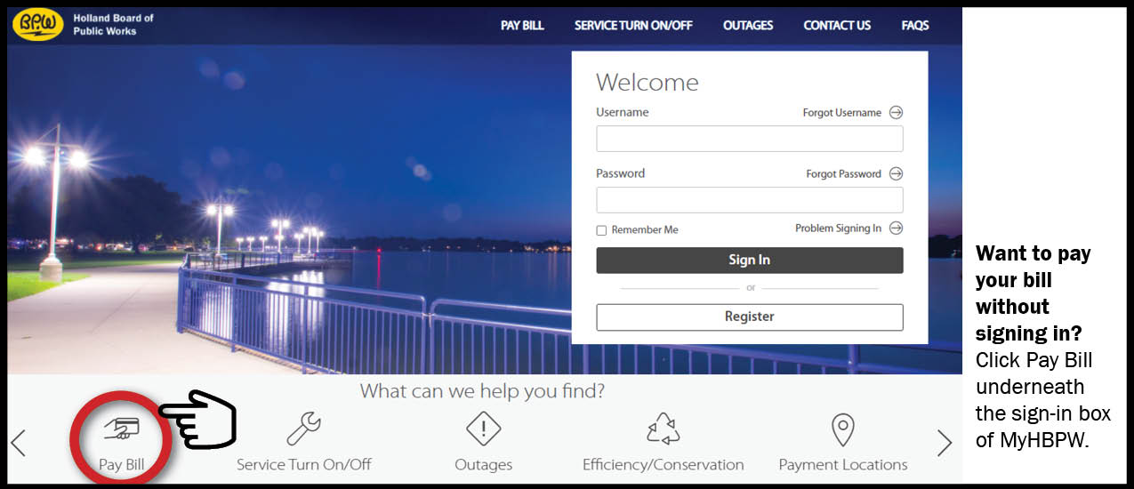 Holland Board Of Public Works Online Bill Pay