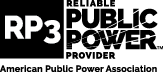 RP3 Reliable Public Power Provider. American Public Power Association logo