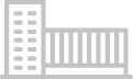 Outlined grey industrial building