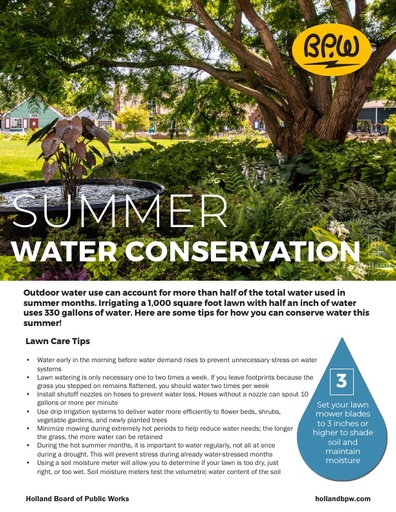 Water Conservation