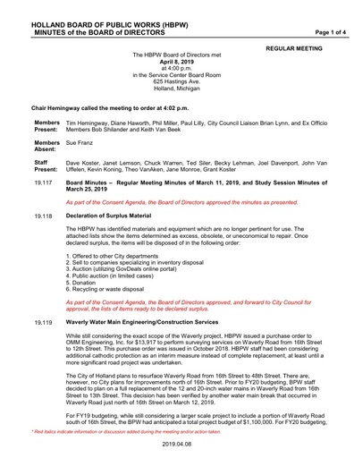 2019-04-08 Minutes