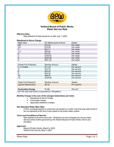 Wastewater Rate Surcharge And Pollution Control